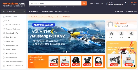 Electronics Website